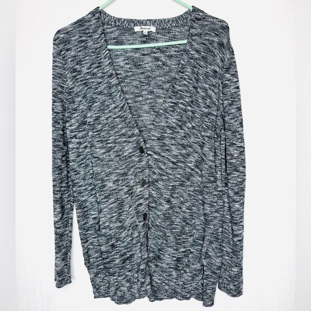 Madewell Womens Marled Graduate Sweater Cardigan Sz Large Long Sleeve Capsule
